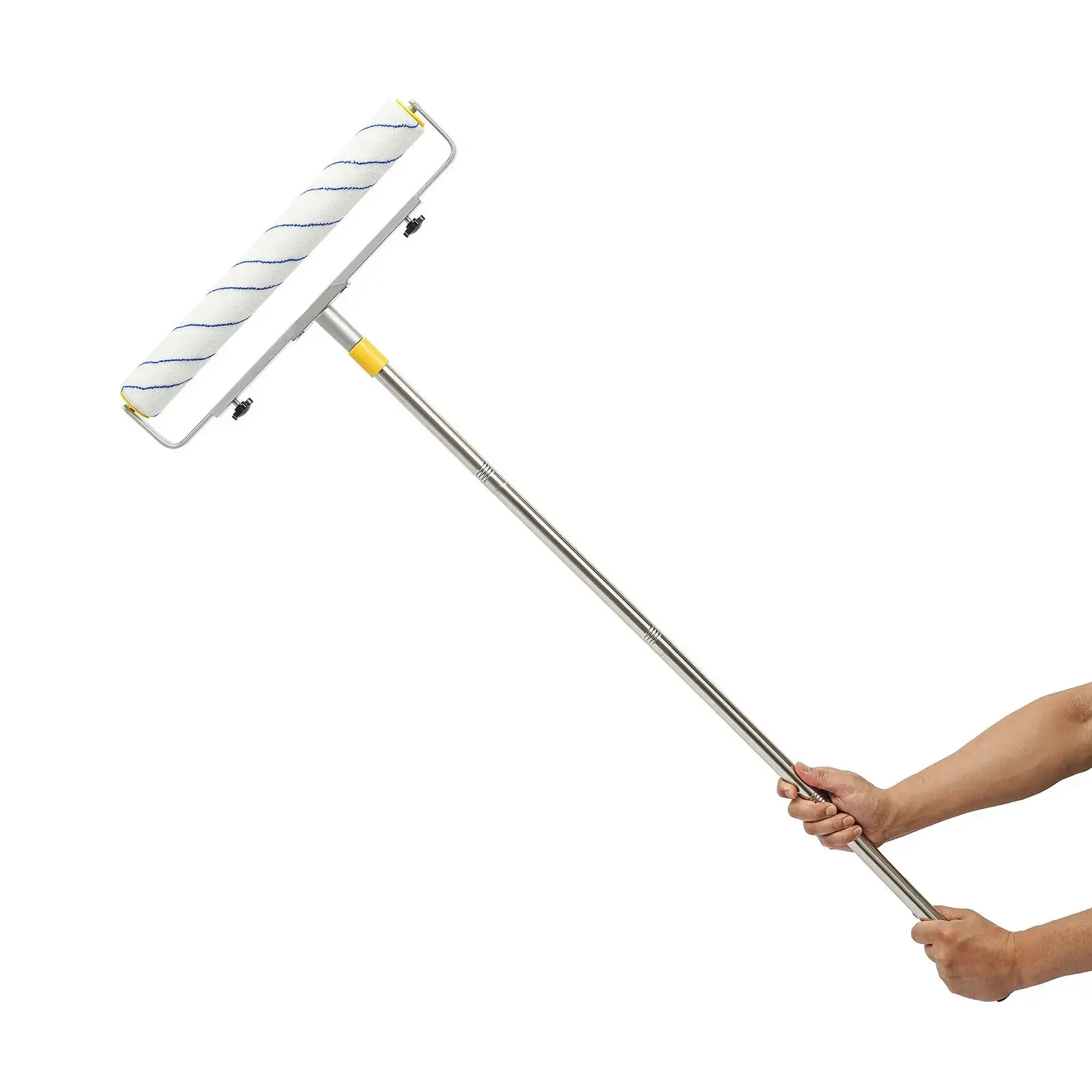 조정 가능한 전문 페인트 롤러 키트 – 벽 및 천장용 고강도 연장 폴 및 브러시 3개