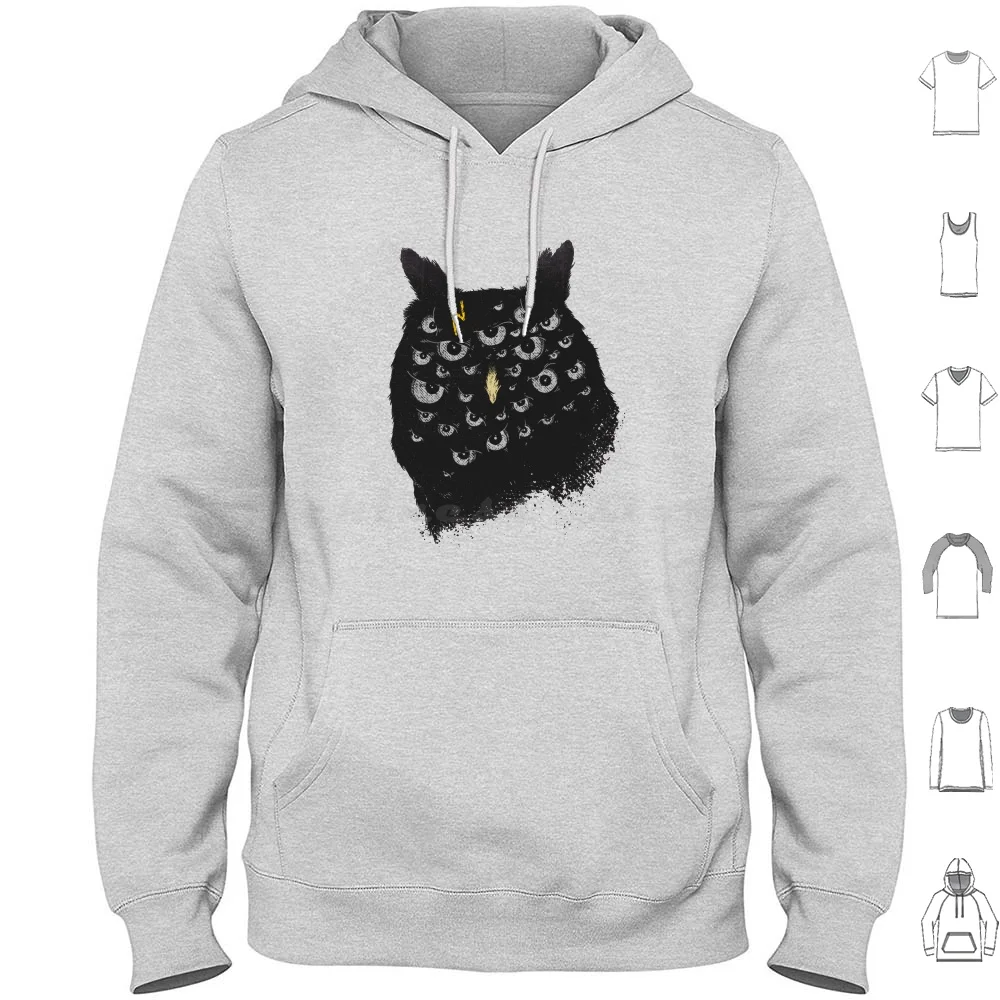 The Untold Creature Hoodie Cotton Long Sleeve Owl Gothic Horror Monster Animal Bird Movie Psychedelic Pop Culture Awesome Cool