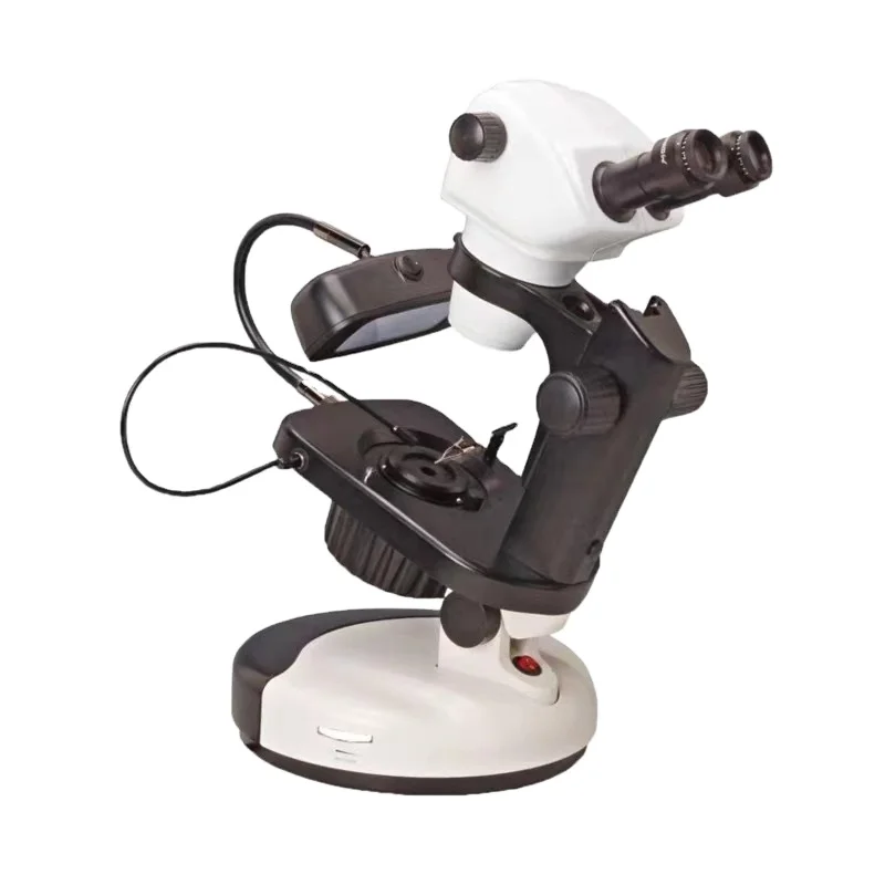 

12x~75x Тестирование драгоценных камней Темное поле с камерой Гемологический микроскоп