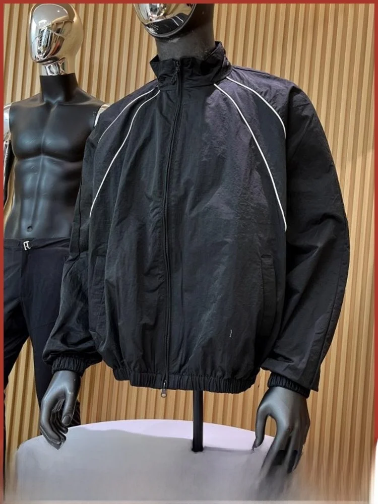 

Outdoor Functionali Ретро Текстура Подставка Воротник Jaet Youth Faion Подставка Fit Long Sve Ветрозащитное Полиэфирное Волокно