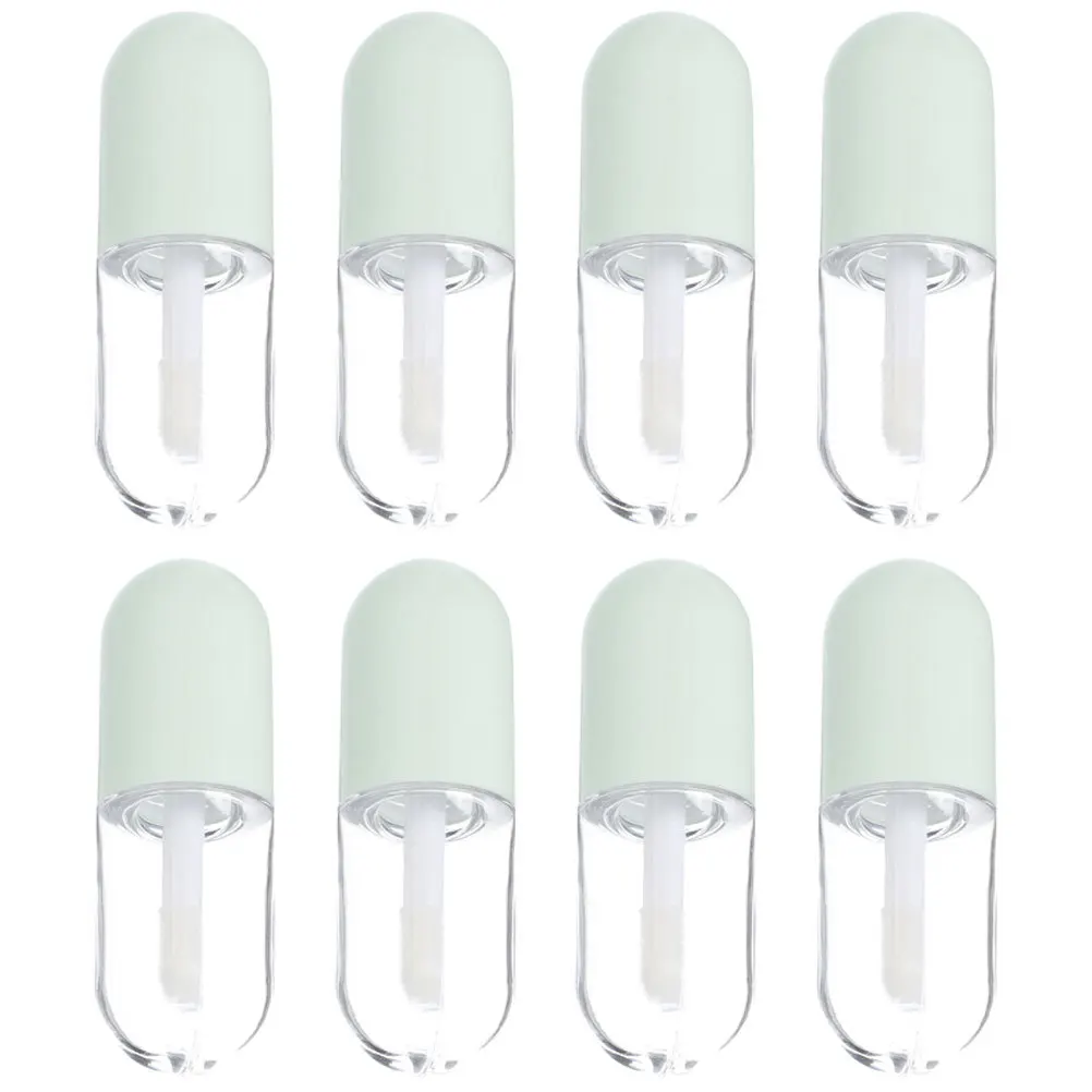 8 garrafas de óleo labial dos pces design transparente multiuso para brilho labial líquido blush recipientes de viagem compõem suprimentos