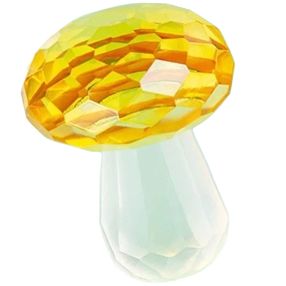 

Crystal Mushroom Ornament Small Mushroom Shape Decor For Home Desktop Garden Office Cafe Room Decorative Craft