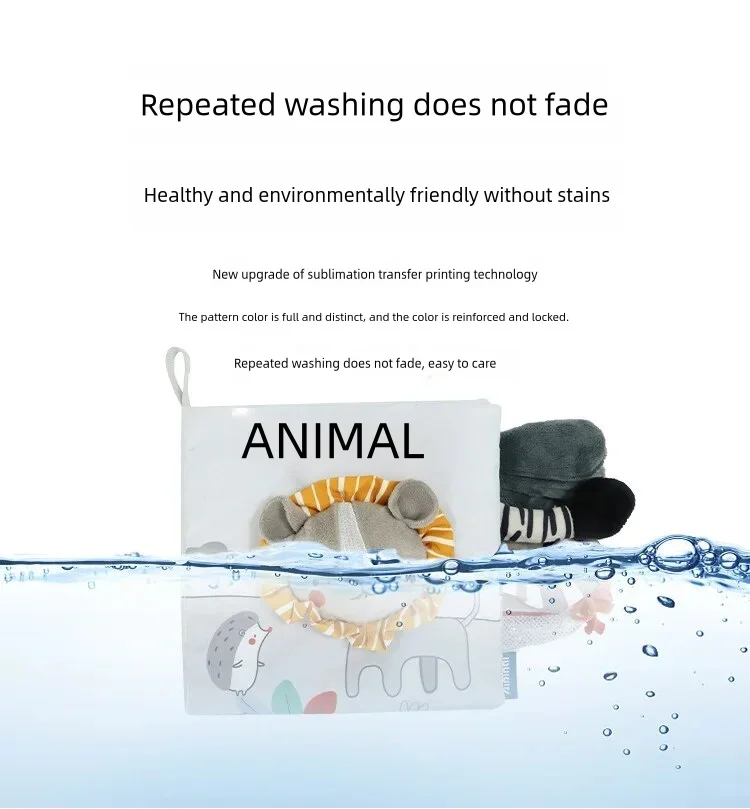 Montessori Weiche Bücher 3D Touch Gefühl Hohe Kontrast Tuch Frühen Lernen Sensorischen Kinderwagen Spielzeug für Kinder Kleinkind Geschenke