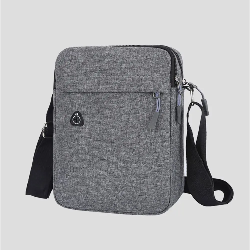 

Простая мужская сумка-оксфорд для телефона, сумка через плечо, модные сумки на плечо, мини-мужская нагрудная сумка, парусиновая дорожная сумка-клатч, черный пакет