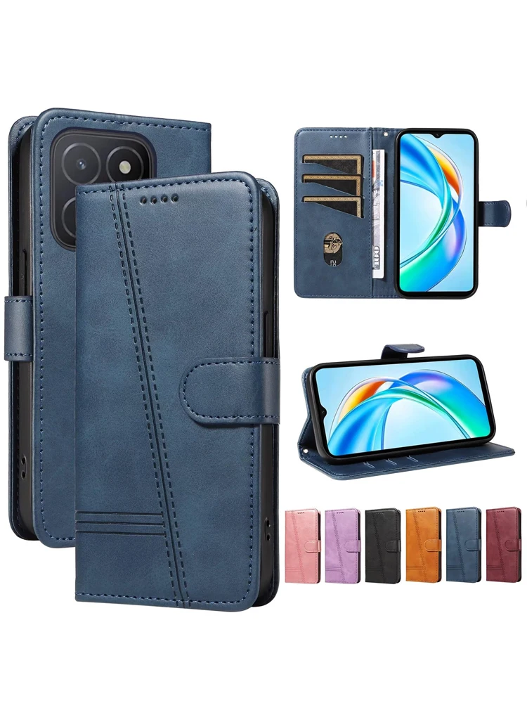 Portfel magnetyczny z klapką skórzany pokrowiec do Huawei Mate 60 Pro Plus 20 10 Lite P70 P30 P20 P10 P9 P8 Nova Y90 Y70 3 12 SE 4G P Smart — zdjęcie produktu 7
