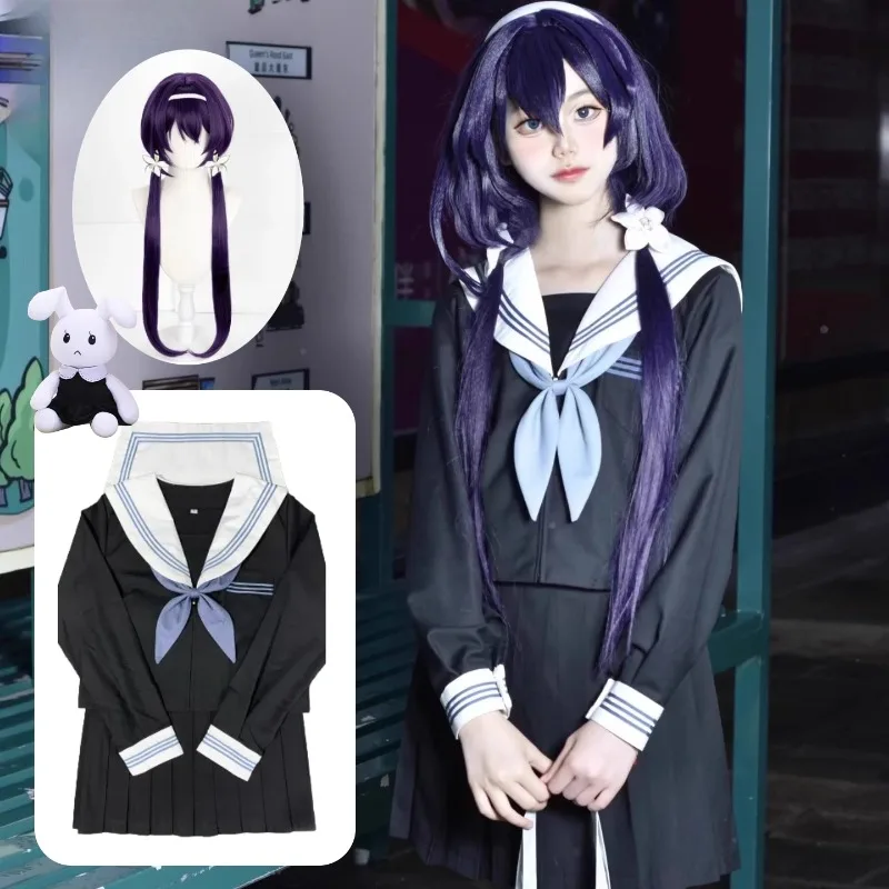 

Izumi Kyouka Cosplay Costume Japanese Sailor Jk Uniform Top Skirt Wig Accessories Rabbit Doll Suit for Women Anime Party Outfits