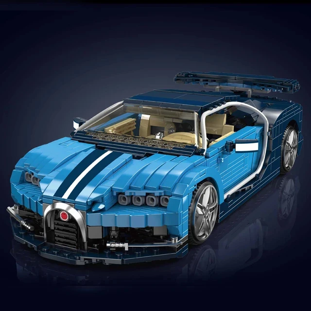 MOULD KING 10111 Technical Bugattier Building Blocks Hypercar Racing Car Model Assemble Vehicle Bricks Toys For Boys Children