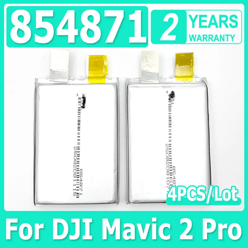 4pcs 3.85V Max 4.4V 4000mAh 854871 864972 DIY 4S15.4V Flight Battery Cell For DJI Mavic 2 Pro Mavic2 ,Mavic 2 ENTERPRISE Drone