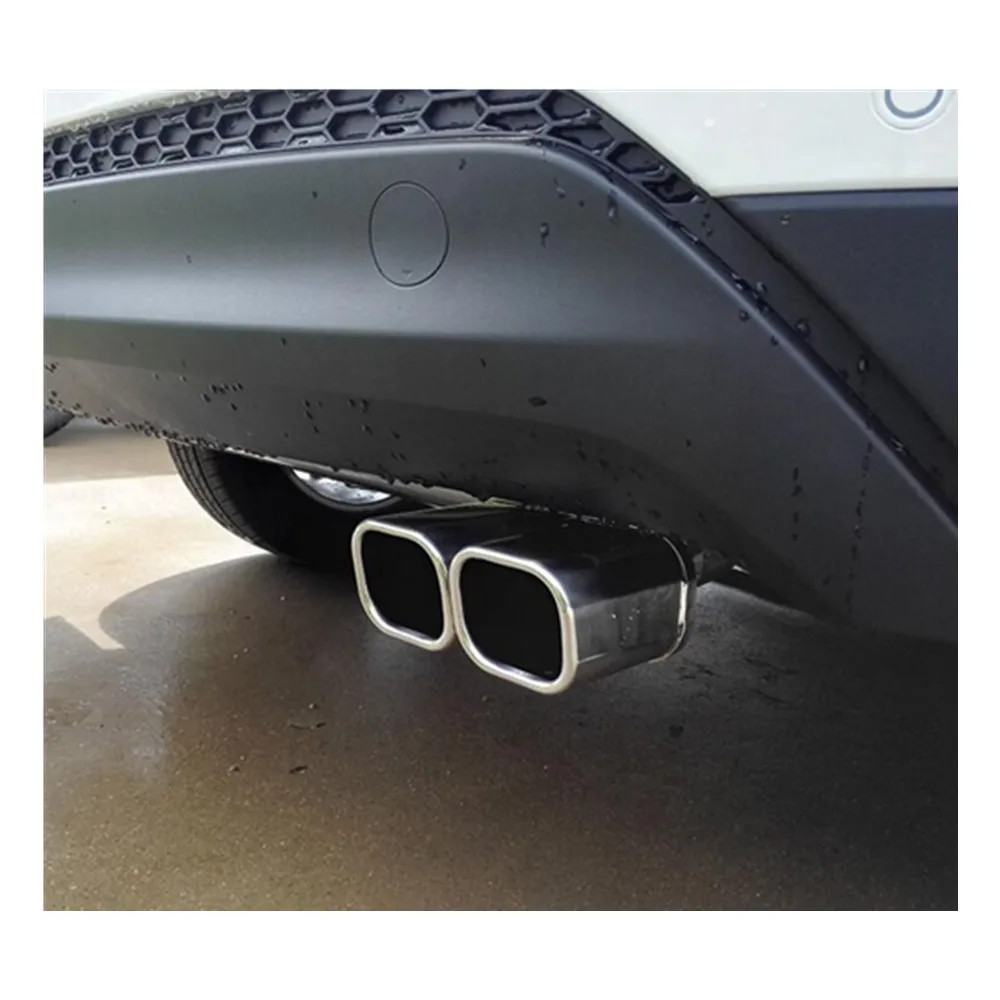 

Car Cover Muffler Exterior End Pipe Dedicate Stainless Steel Exhaust Tip Tail Outlet For Hyundai Tucson 2015 2016 2017 2018