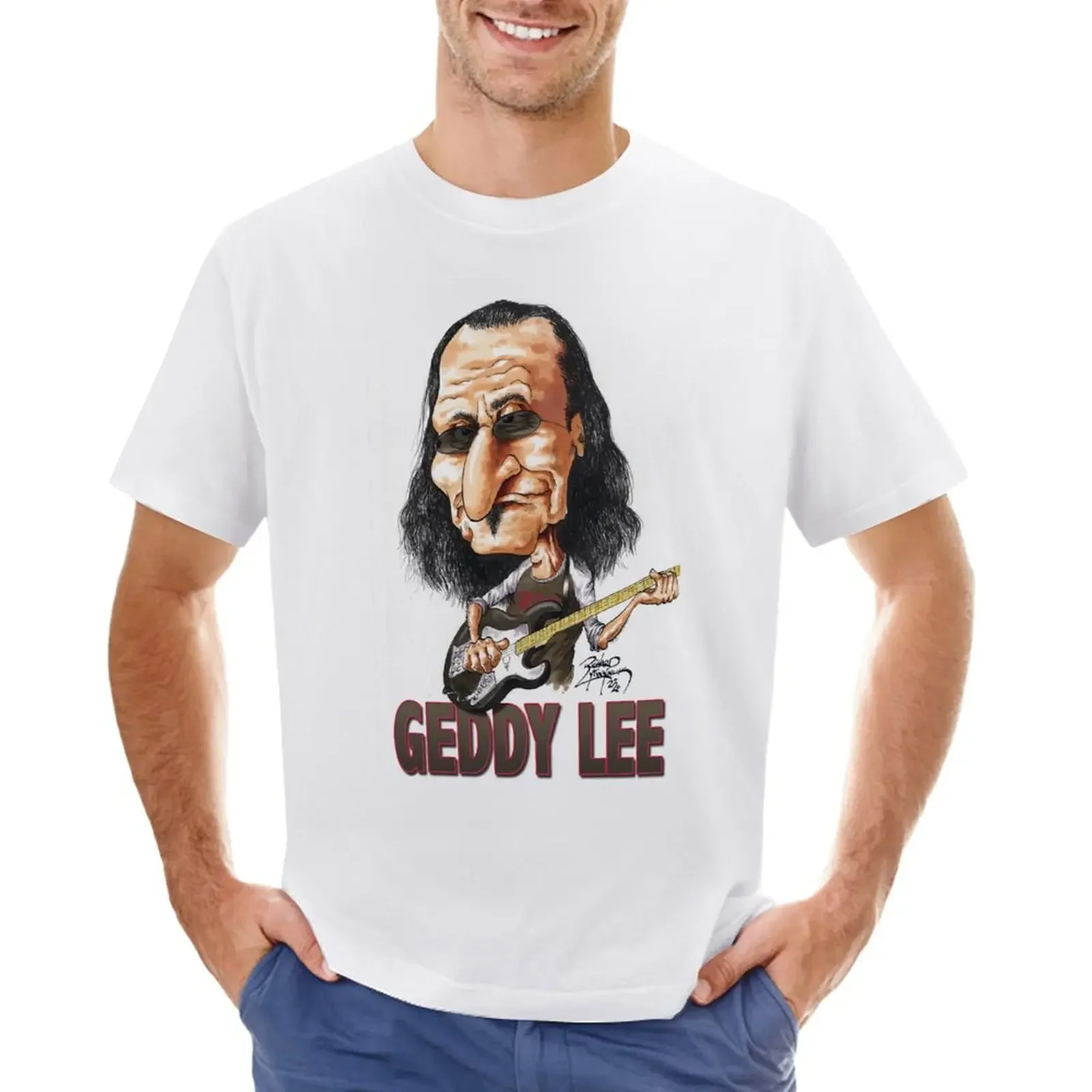 

Geddy Lee T-Shirt oversized summer tops graphics mens champion t shirts