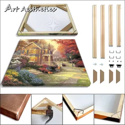 Natural Solid Wood Photo Frame, Big Picture Frame, Canvas Painting, Poster Picture Frame, Wall Painting DIY, Support Custom Size