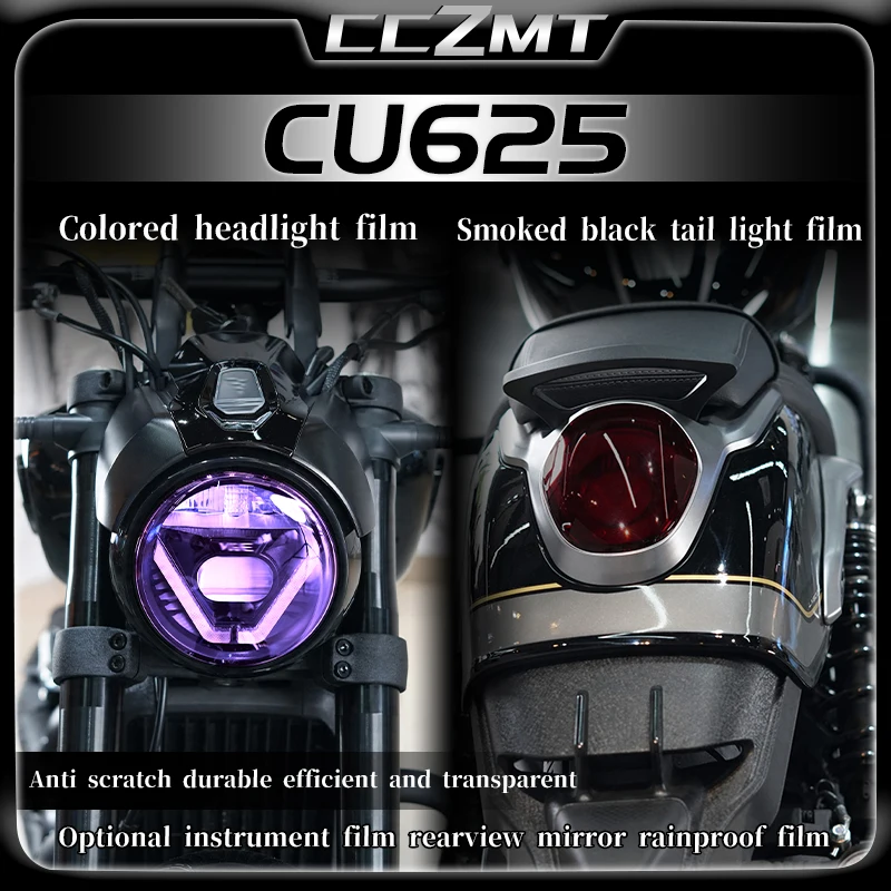 

For Loncin VOGE CU625 CU 625 cu625 2025 Headlight film smoked black taillight modification display screen sticker accessories