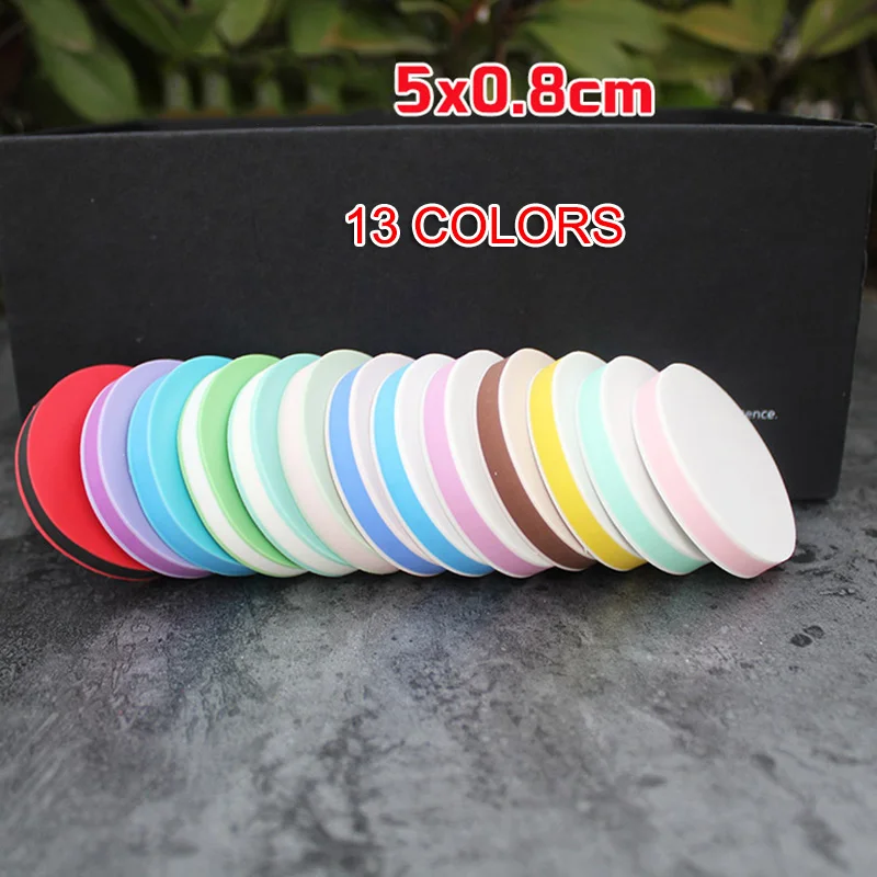 1 Pcs Carving Rubber Stamp Round DIY Crafts Carved Blocks Eraser 5x0.8cm