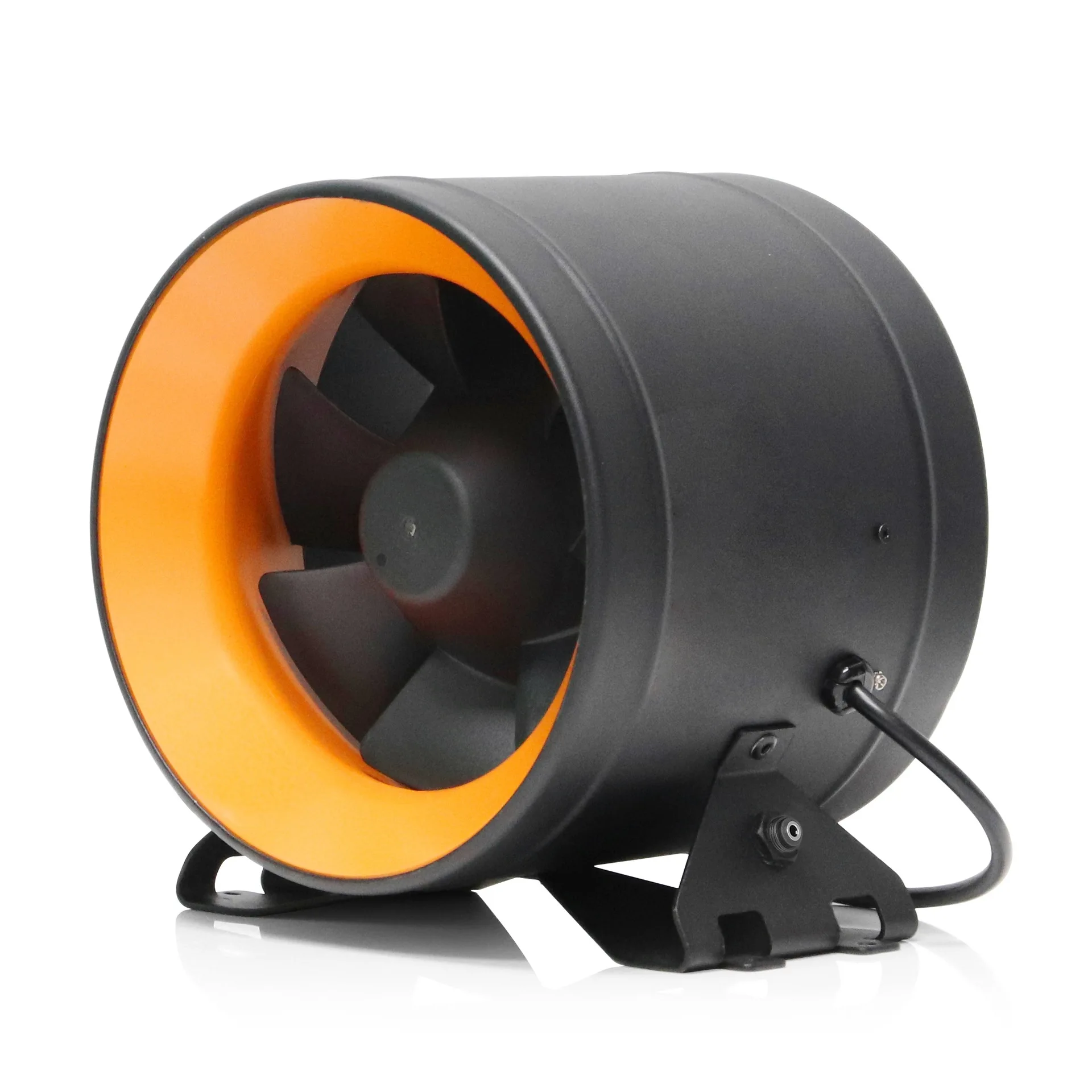 Frequency conversion duct fan stepless speed regulation project commercial 10/12 inch DC motor cylindrical fan