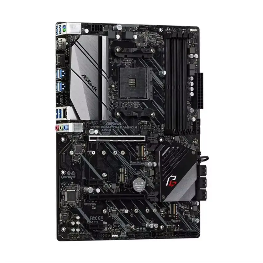 ASRock X570 Phantom Gaming 4 Motherboard Support 5500 5600 5700X 5800X3D CPU DDR4 M.2 NVME HDMI PCIe 4.0 X570 ATX AM4 Mainboard - view 3