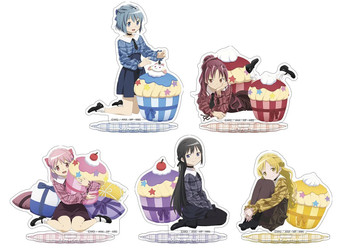 Charm Anime Fans Gifts Puella Magi Madoka Magica Big Cake series Toy Acrylic Stand HD Figures Ornament Collection About 15cm