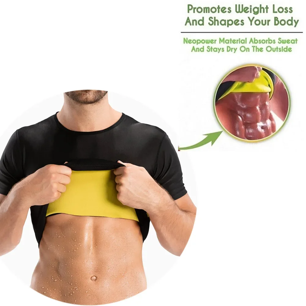 Riduzione delle cinture uomo tuta da ginnastica Sauna magliette guaina dimagrante pancia piatta corsetto maschile brucia grassi Body Shaper perdita di peso top