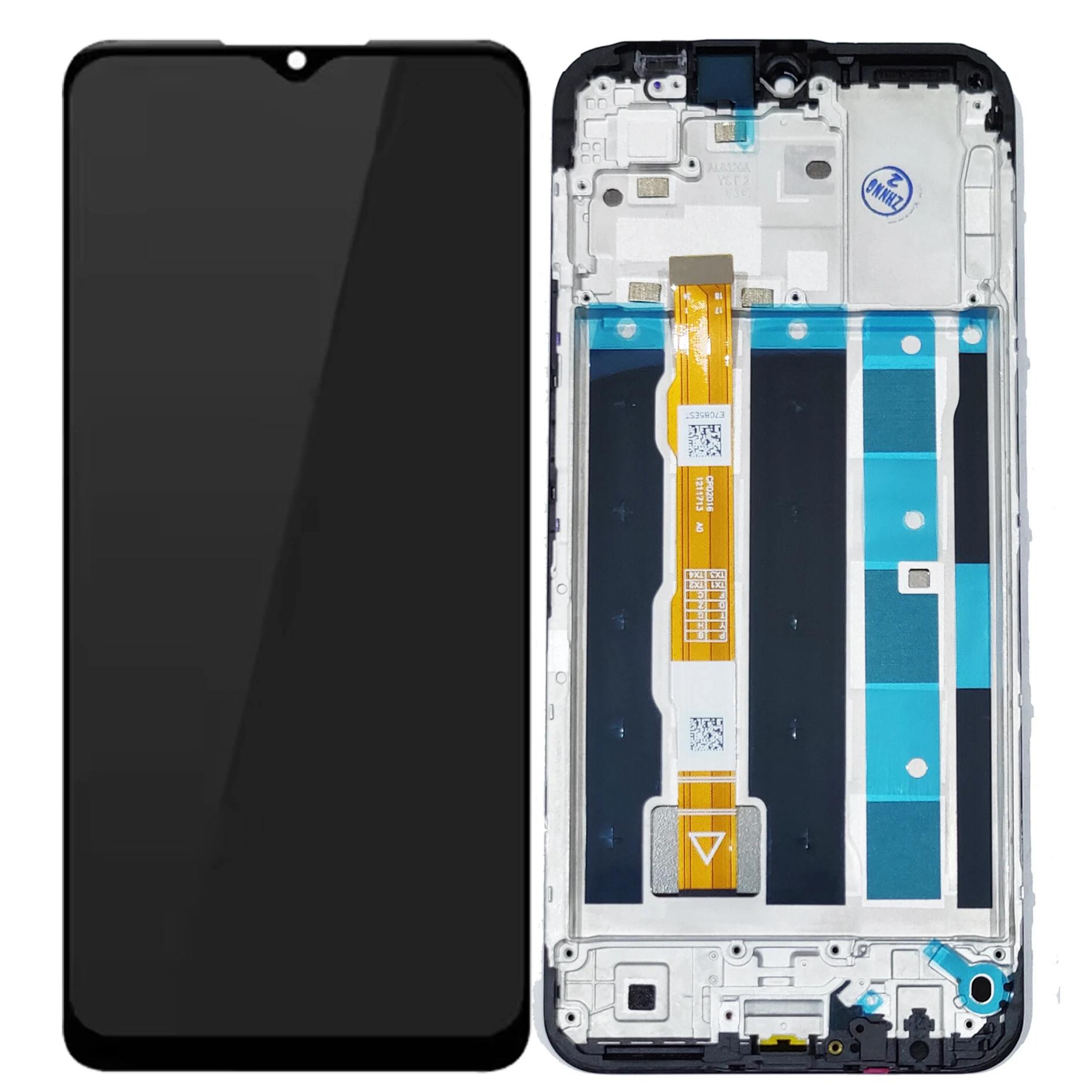 6.51\'\' For Vivo Y16 LCD Display With Frame Touch Screen Panel Digitizer V2204 V2214