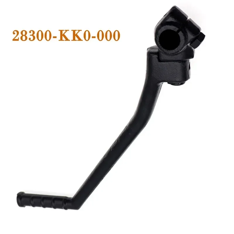 Palanca de arranque para motocicleta, brazo Kickstart de acero cromado negro para Honda XL Motosport 250 1972-1985, reemplaza 28300-KK0-000