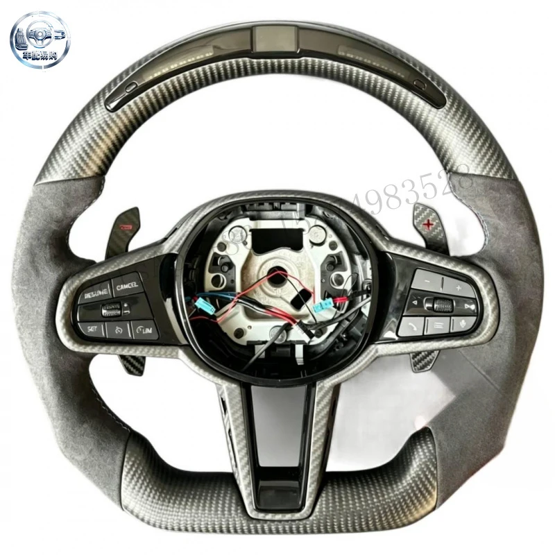LED Matte Carbon Fiber Steering Wheel for bmw G20 G30 G21 G80 G60 G32 G82 G87 G60 G22 G05 G26 330i 530i M3 M4 M5 X5