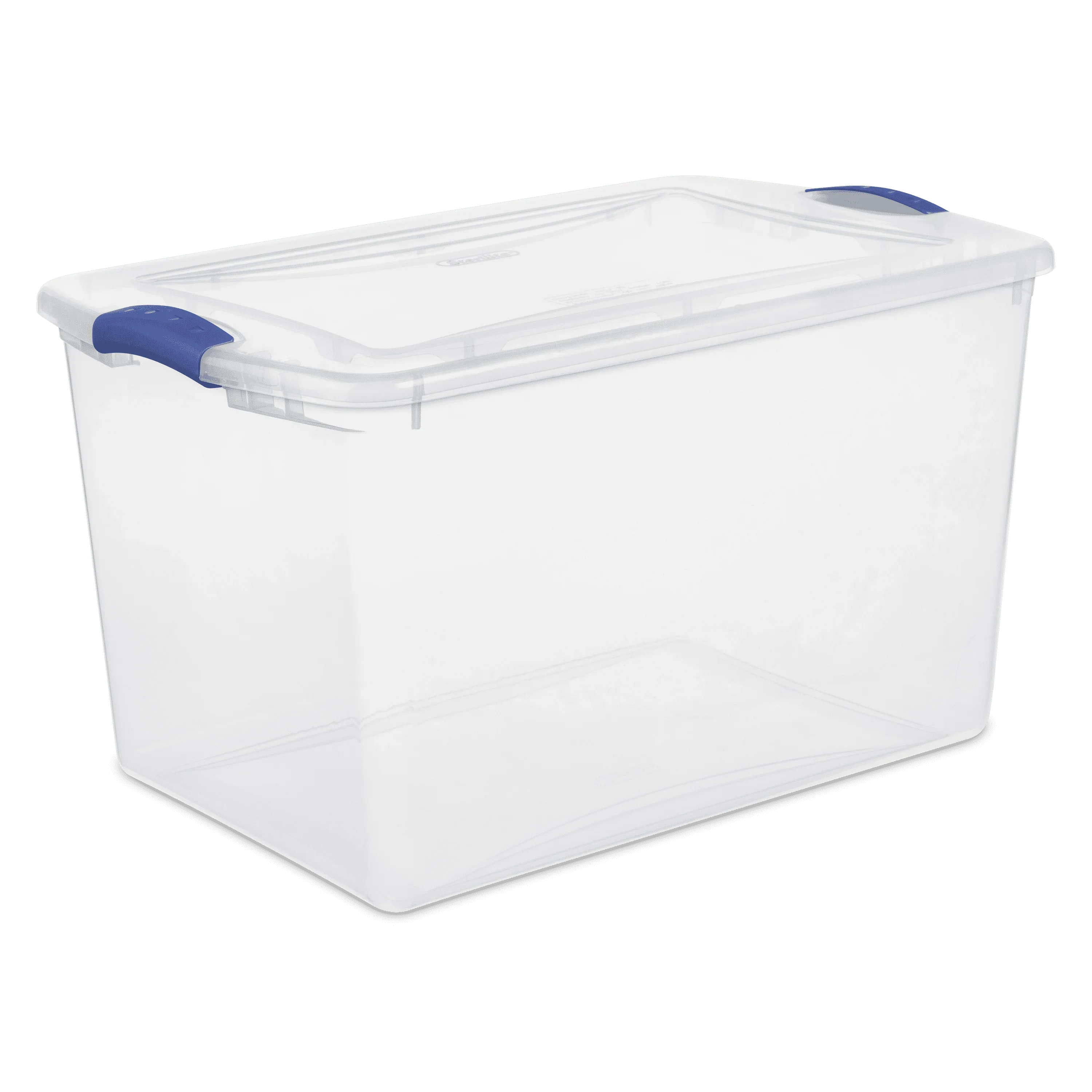 66 Quart. Latch Box Plastic, Stadium Blue, Set of 6 storage containers  plastic box