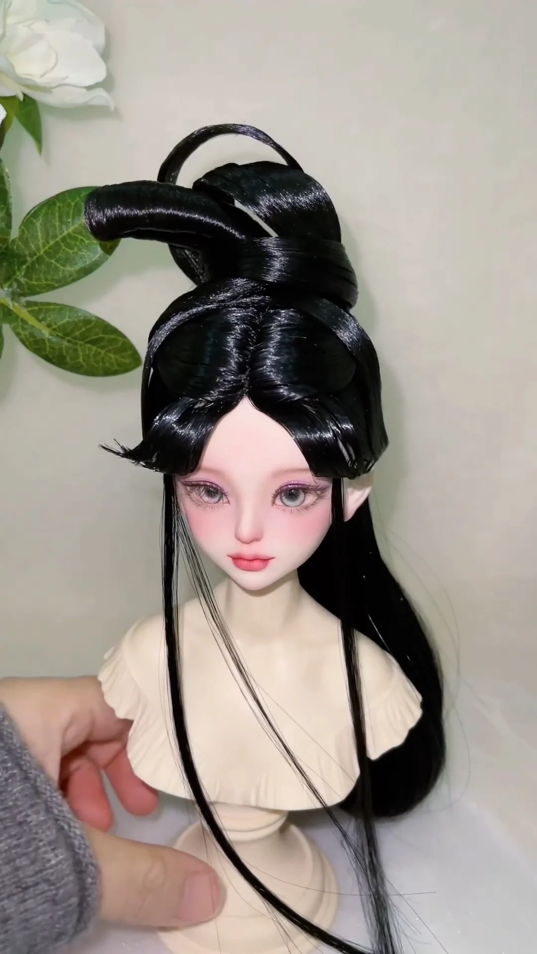 1/4 1/3 Ancient Costume BJD Wig Doll Accessories Hanfu Antique Style Hair Retro Wigs For BJD/SD MSD SD13 Big Girl SSDF C2262