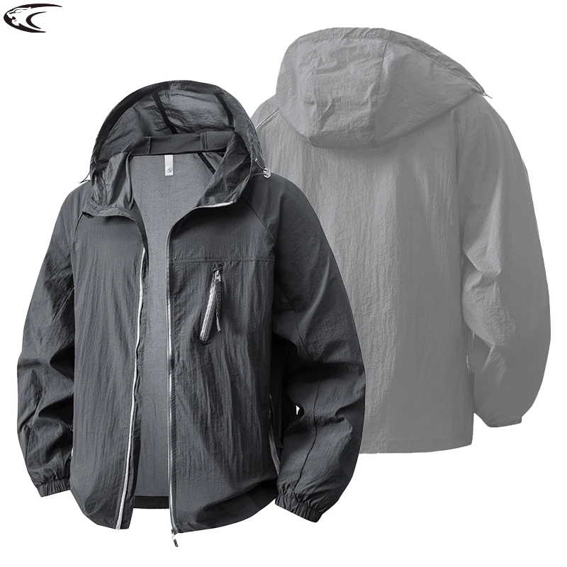 LNGXO – veste coupe-vent d'été légère pour hommes et femmes, veste de protection solaire unisexe, pour Camping, escalade, randonnée, Sports de plein air, manteau anti-UV