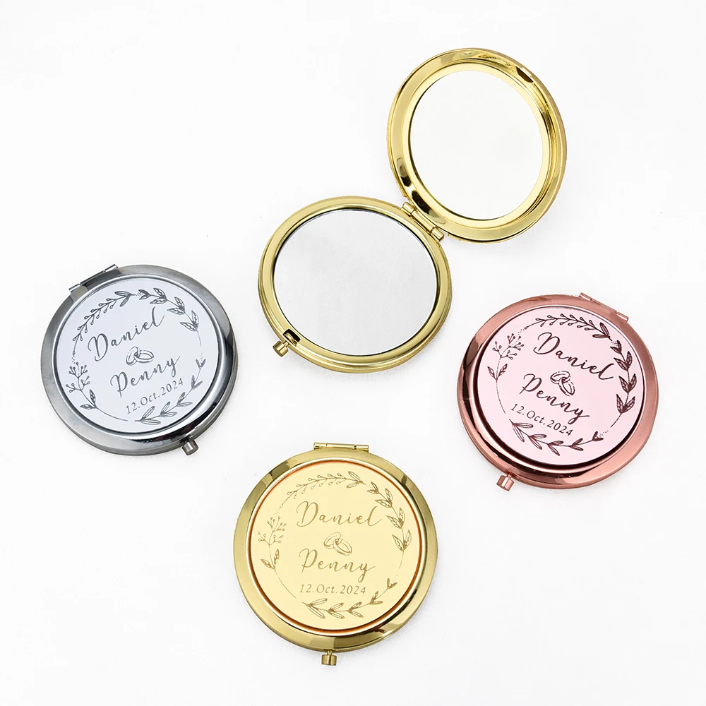 Espejo compacto personalizado de 5/12/20 piezas, regalo de quinceañera, regalo de 16 cumpleaños, regalo de propuesta de dama de honor, recuerdo de mi quincea y Anos