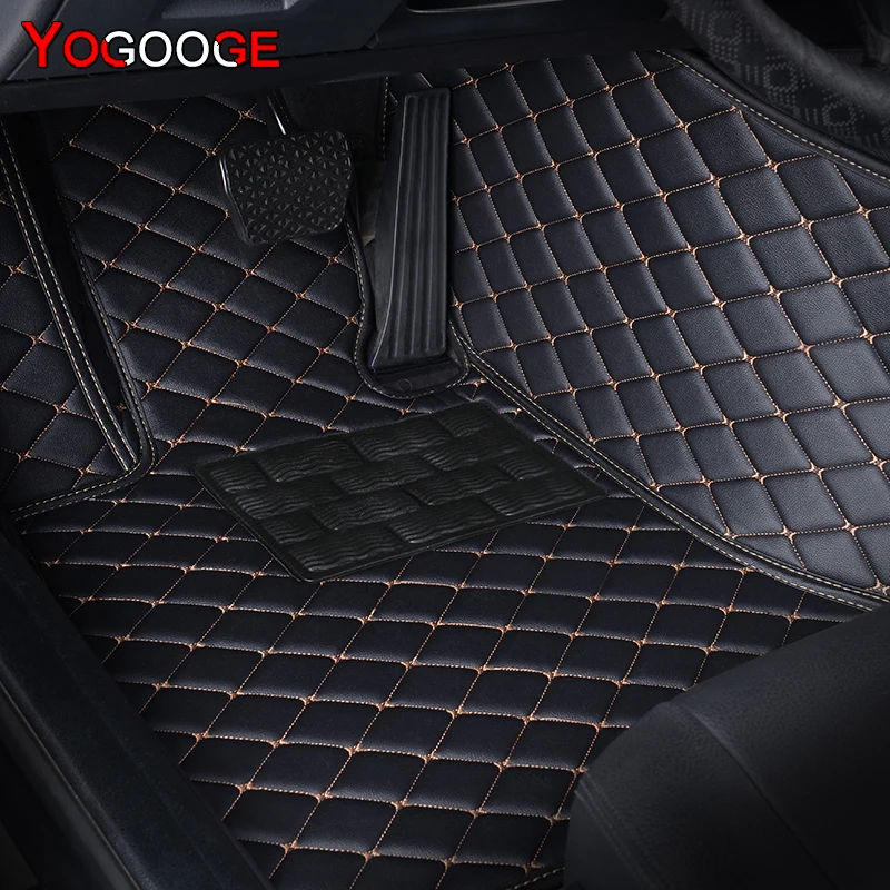 YOGOOGE Custom Car Floor Mats For Mercedes Benz C-CLASS W204 W205 W206 C180-C450 Auto Carpets Foot Coche Accessorie