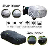 1 Pcs Universal SUV/Sedan Full Car Covers Outdoor Waterproof Sun Rain Snow Protection UV Car Silver S-XXL Auto Case Cover