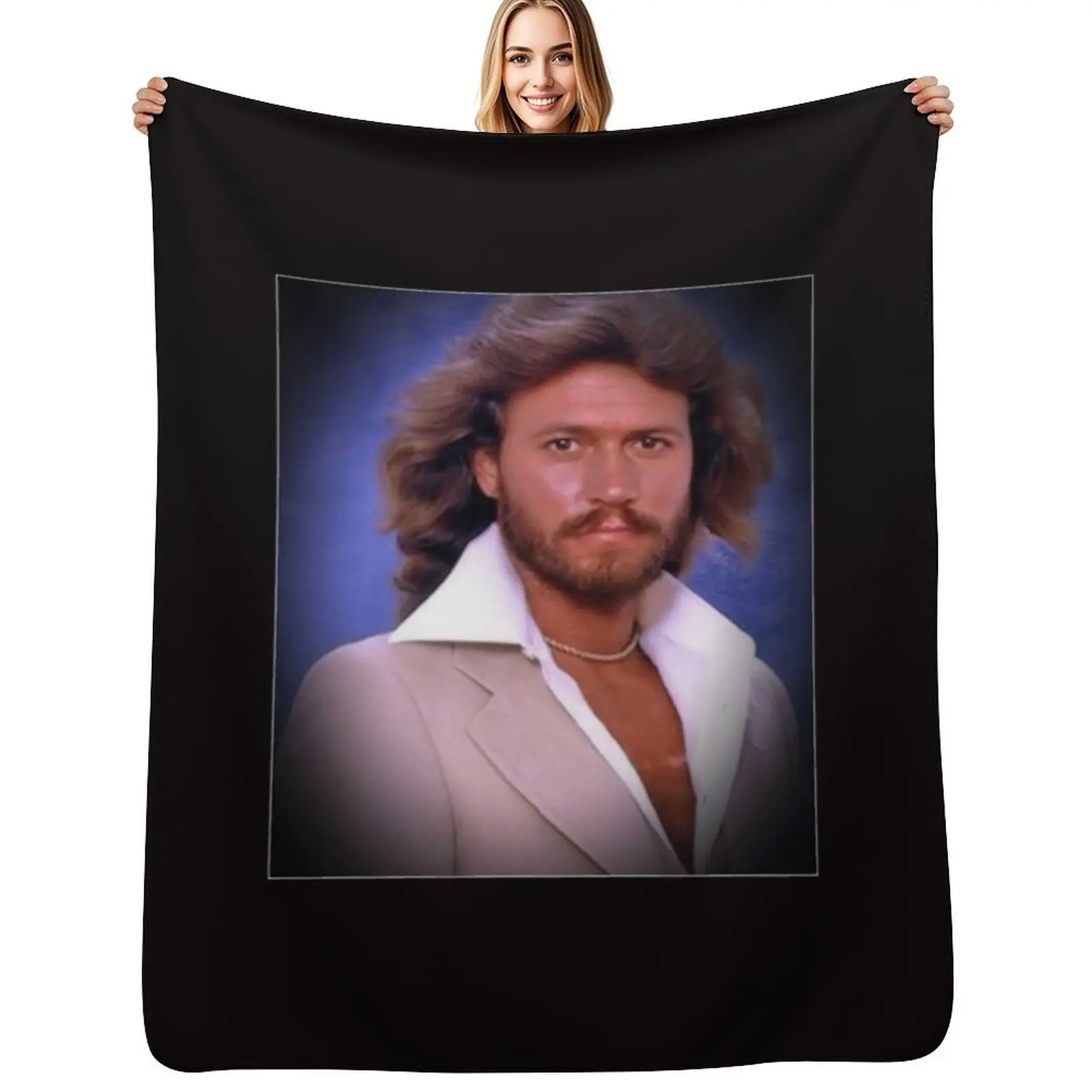 

Barry-Gibb Throw Blanket Luxury Throw Sofa blankets and throws Thermal Blankets