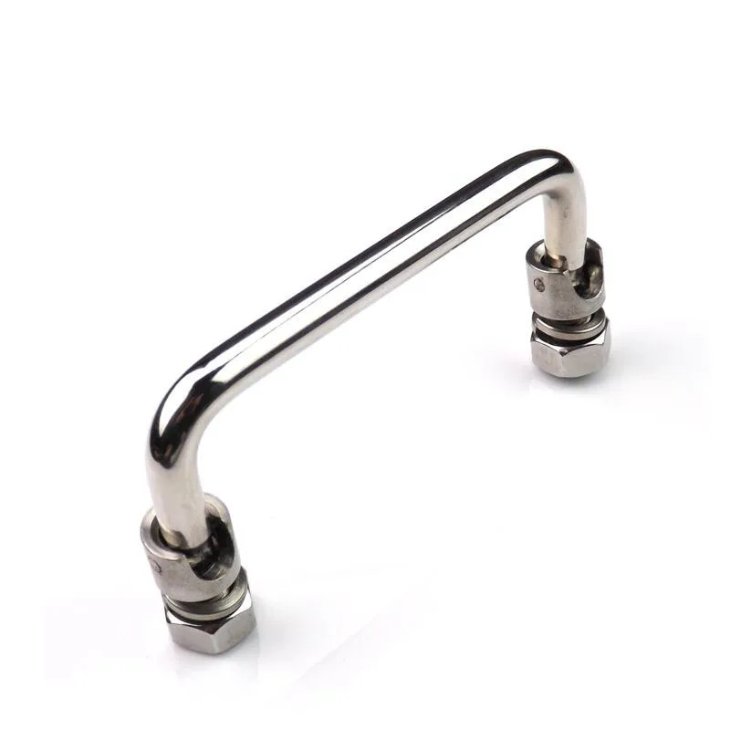 Stainless Steel Industrial Handle U-Shape Folding Toolbox Suitcases Equipment Distribution Box Cabinet Knob Hardware 90-150mm