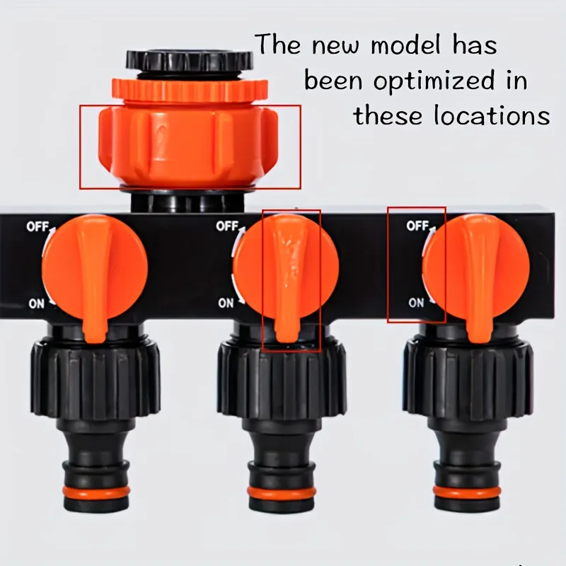 Faucet Connector Garden Accessories Water Distributor 4 Way Watering Supplies Irrigation Fittings Tool Hose Splitter System Home