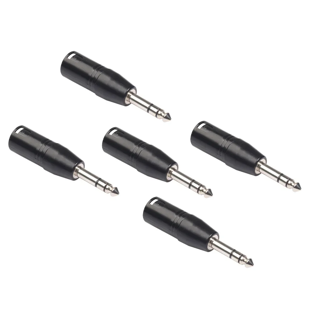 Conector adaptador Mono macho a XLR de 3 pines, convertidor de enchufe de Audio hembra/macho de 6,35mm para auriculares, amplificador de potencia de micrófono y guitarra