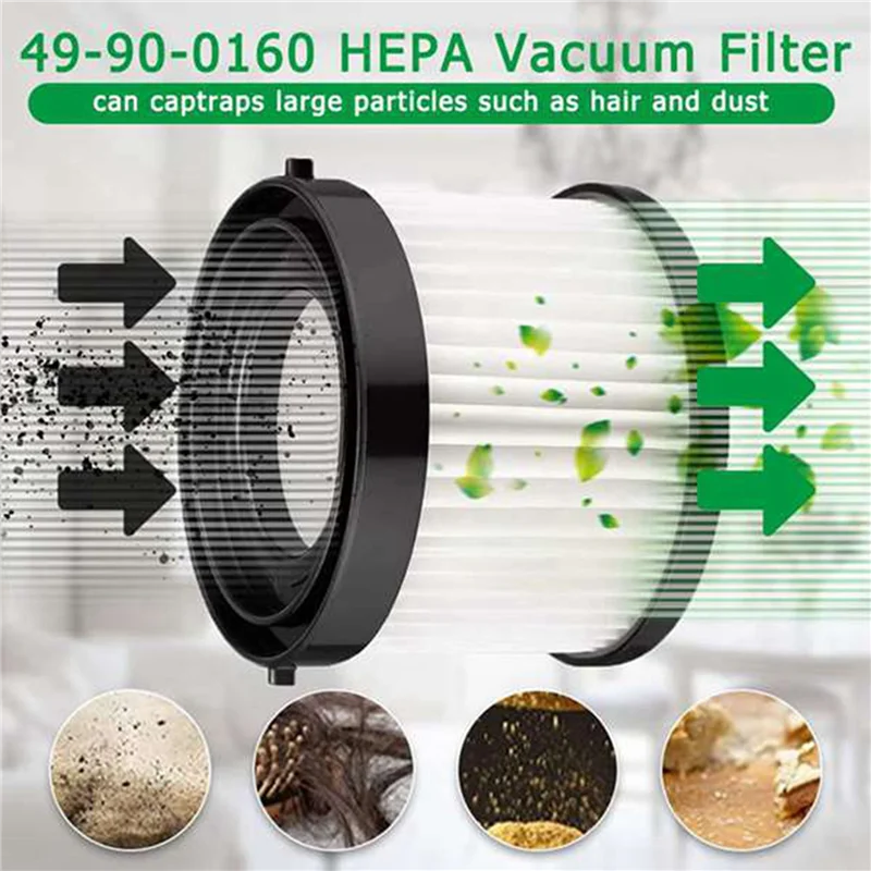 

ABUN-12Pack 49-90-0160 Replacement HEPA Filter For 49-90-0160 0882-20 M18 Compact Vacuum Cleaning