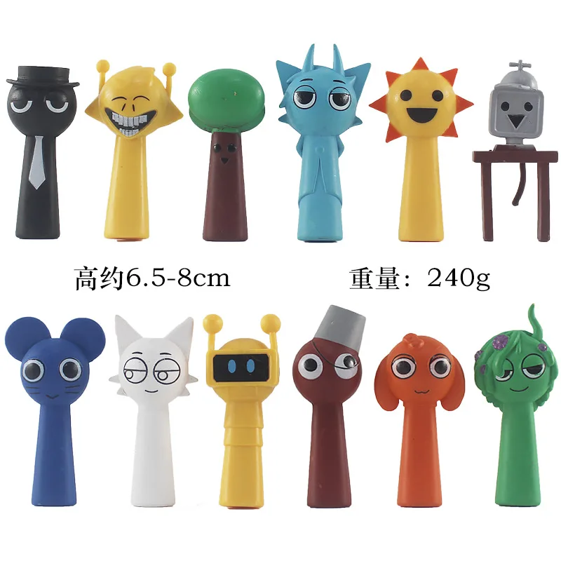 New animation surrounding 7-8CM rhythm box, game hand ornaments 1-10 generation, decorative gifts