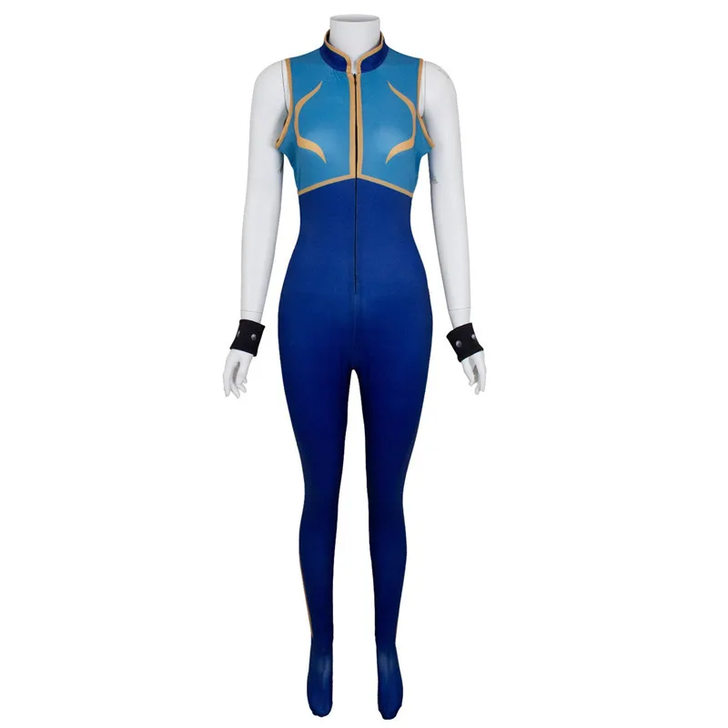 بدلة ستريت فايتر 6 تشون لي التأثيرية، أداء المسرح الضيق، أزياء الهالوين الشاملة، زي اللعبة التقليدية