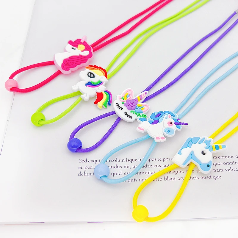 Cartoon Nylon Elastic Glasses Chain For Child Eyewear Cord Kids Glasses Neck Strap Eyeglass Holder Band Strap pony