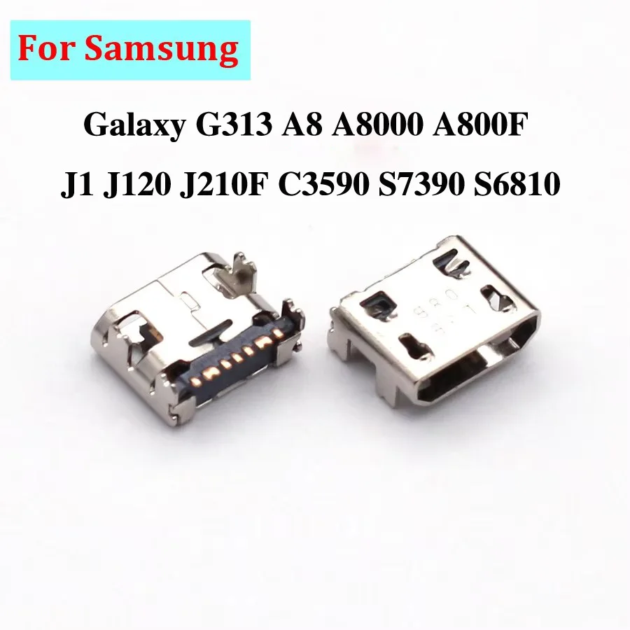 10PCS/Lot For Samsung Galaxy G313 A8 A8000 A800F J1 J120 J210F C3590 S7390 S6810 USB Charging Dock Connector Charge Port Jack