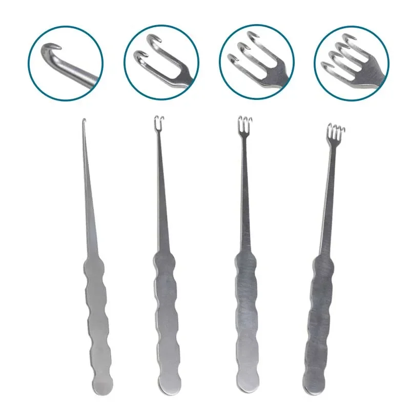 

GREATLH Orthopedic Pull Hook Bone Retractor Stainless Steel Orthopedic Instrument 1pcs pet