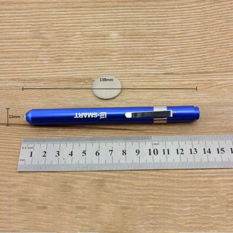 4 Color Pen Flashlight LED Bulbs Penlight Torch Emergency mini Pocket Medical Doctor Nurse Surgical First Aid Yellow White Light