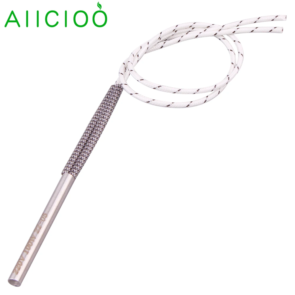 220v Immersed Tubular Heater Cartridge Heating Element for Pellet Grill 6x60mm/100mm 8x80mm/100mm 100w/150w/200w/250w