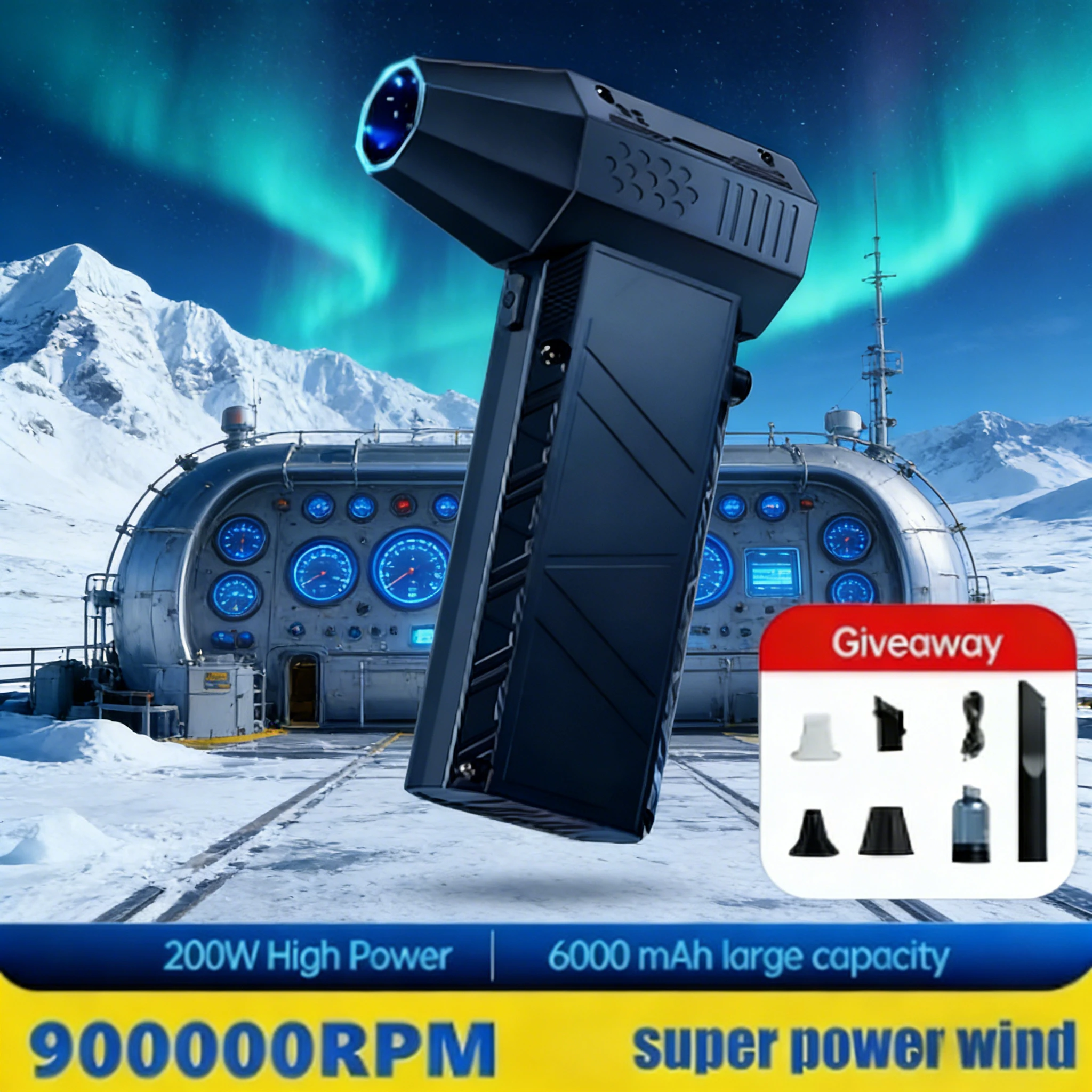 

X6 Storm 2-в-1 Вентилятор и пылесос | Бесщеточный очиститель пыли типа C, 900 тыс. об/мин, 60 м/с