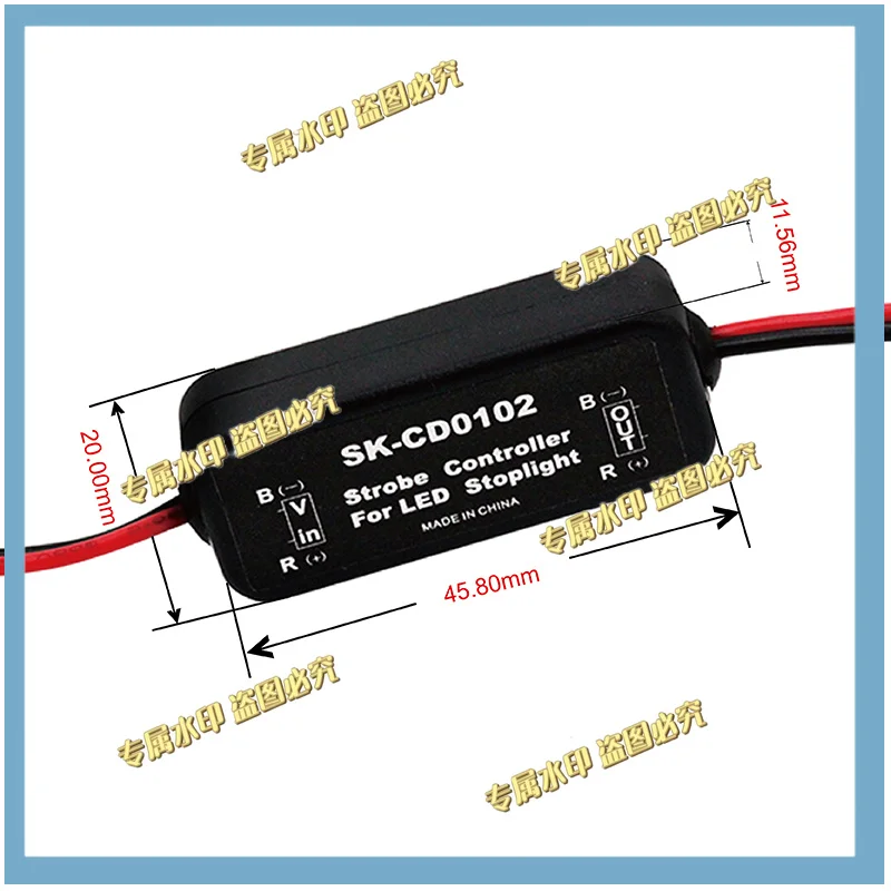 GS-100A Flash Strobe Controller Flasher Module For Car LED Brake Stop Light Lamp 12-24V Short Circuit Protection CD0100/01/02