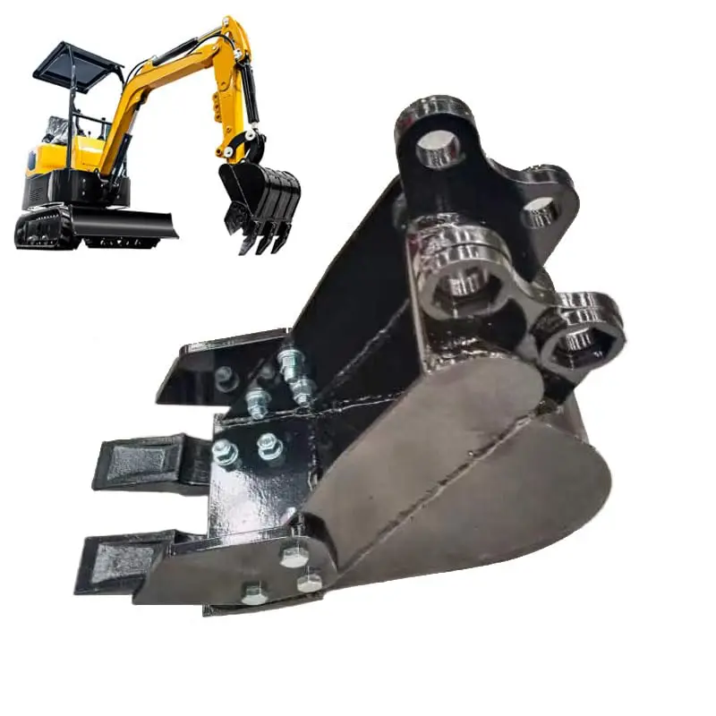 Mini Excavator Bucket 90MM 3.54in Span Backhoe Attachment For Mini Digger Bucket 0.8 Ton-1.8 Ton Excavators