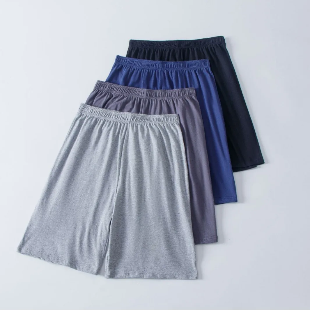 

Мужские шорты из ледяного шелка, летние домашние брюки, тонкая пижама, повседневная пляжная одежда, быстросохнущие, комфортные, из чистого хлопка