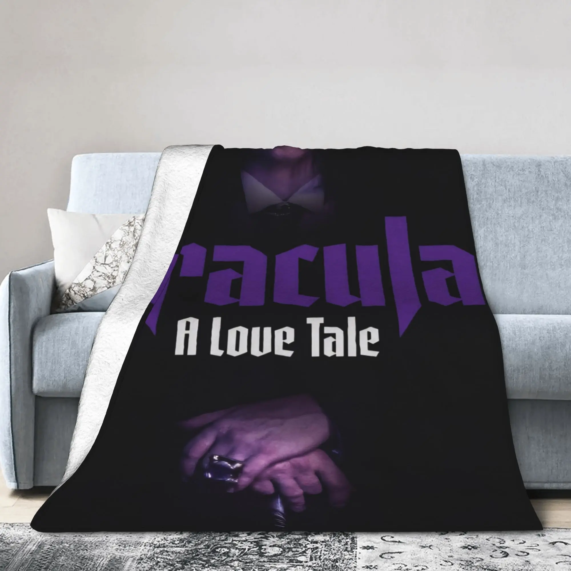Dracula A Love Tale Blankets Fleece  Cozy Lightweight Thin Throw Blankets for Bedroom Bedding Throws