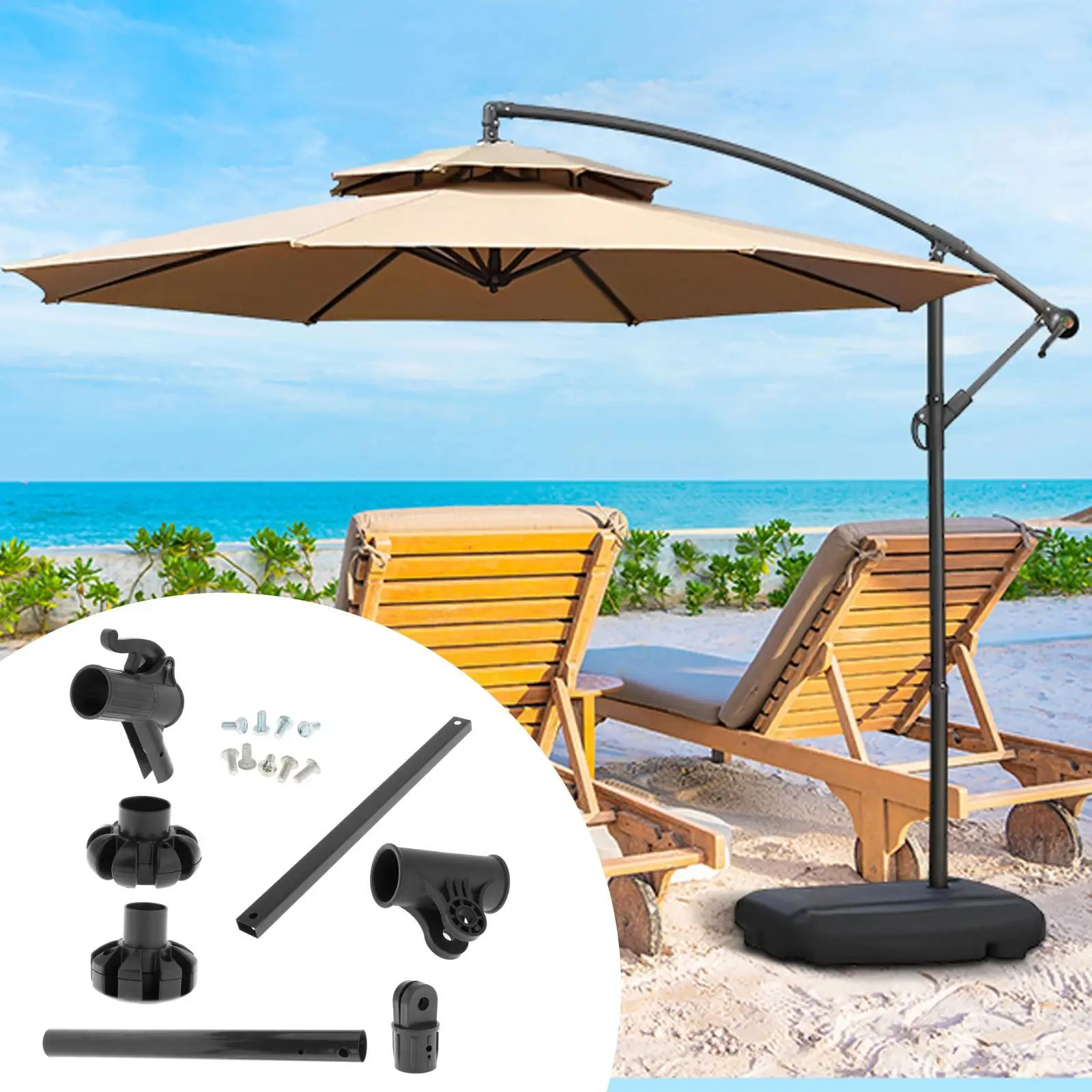 Patio Umbrella Accessories Durable Sunshades Parts Umbrella Attachment Repairing
