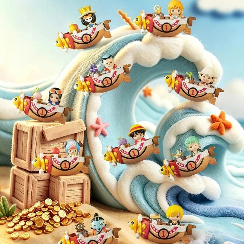 Genuine One Piece Blind Box Keycap Anime Figure Desktop Ornament Collectible Decor Gift For Keyboard Enthusiasts