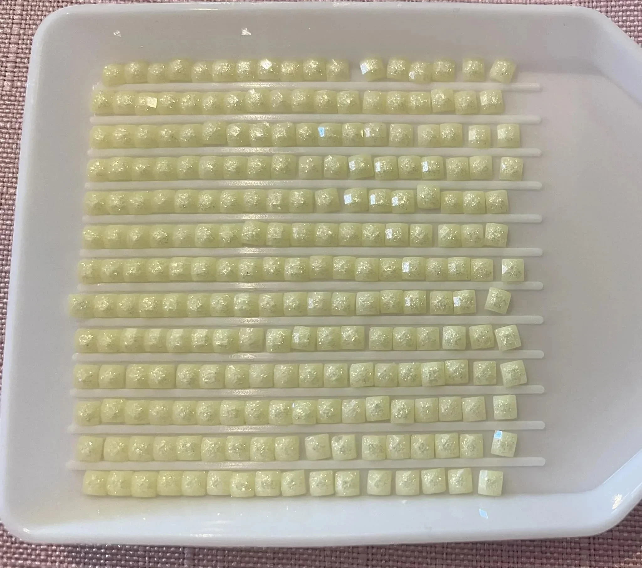 2024 New Fairy Dust Square Drill Embroidery Color Rhinestone Diamond Painting Mosaic Stones Resin Electroplating Gift Making